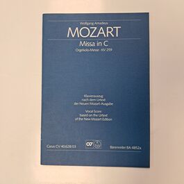 Missa in C KV259 Vocal Score