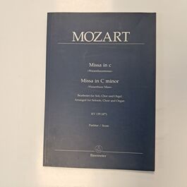 Missa in C Major Waisenhauss Mass KV139 Vocal Score