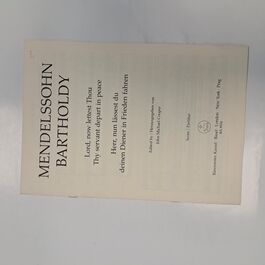 Lord, now Lettest Thou Thy Servant Depart in Peace Score