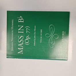 Mass In Bb Op. 77 Vocal Score
