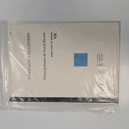 Deux Poèmes de Lord Byron pour Voix et Piano