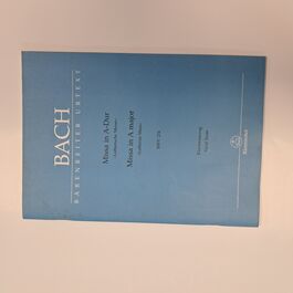 Missa in A major Lutheran Mass BWV 234 Vocal Score