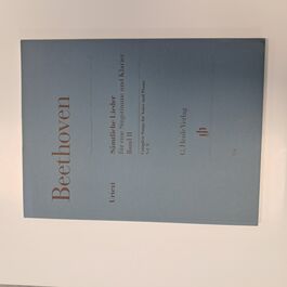 Complete Songs for Voice and Piano Series II Beethoven