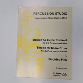 Studies for Snare Drum Vol. 3 Progressive Studies