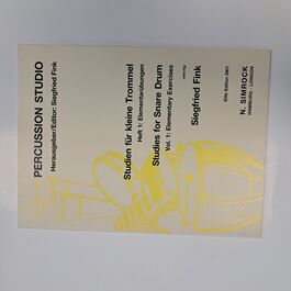 Studies for Snare Drum Vol. 1 Elementary Exercises