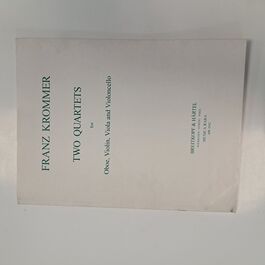 Two Quartets for Oboe, Violin, Viola and Violoncello Two Quartets for Oboe, Violin, Viola and Violoncello