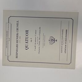 Quatutor Op. 4 C Minor Clarinete, Violon, Alto et Violoncelle Quatutor Op. 4 C Minor Clarinete, Violon, Alto et Violoncelle