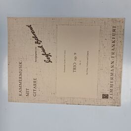 Trio Op. 9 Nr 2 für Flöte, Violine und Gitarre