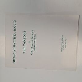 Tre Canzone for Violin, Trombone and Basso Continuo