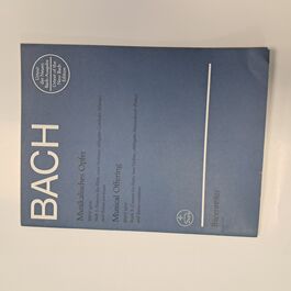 Musical Offering Book 3 Canons for Flute, two Violins, Obbligato Harpsichord (Piano) and Basso Continuo