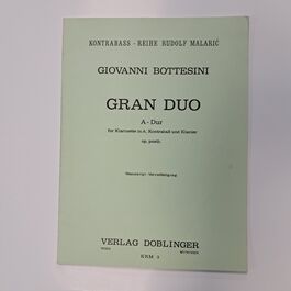 Grand Duo A-Dur für Klarinette in A, Kontrabas un Klavier Op. Posth
