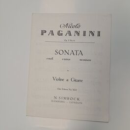 Sonata Mi Minore Violine & Gitarre