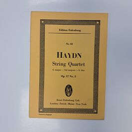 String Quartet G Major Op. 17 No. 5