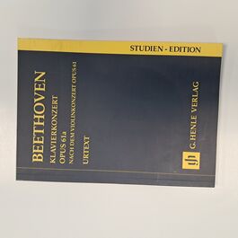 Klavierkonzert Opus 61a Nach Dem Violinkonzert Opus 61 Urtext