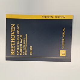 Sextett ES-Dur Opus 71 Marsch WoO 29 für 2 Klarinetten, 2 Fagotte und 2 Hörner Urtext