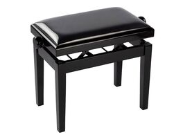 Banco Piano Boston Ajustable Negro Vinilo