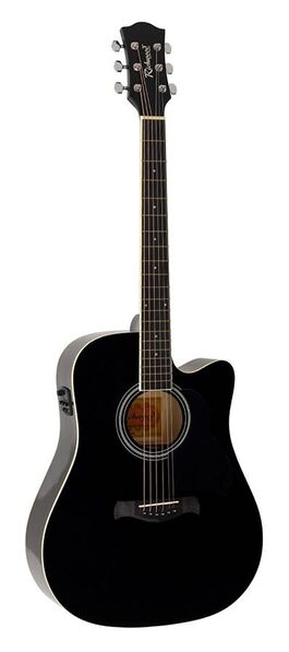 Guitarra Acústica E Dreadnought Richwood Negro