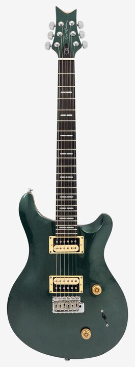 Guitarra Eléctrica Double Cut Sire Guitars Q7 Mgr Metallic Green Metallic Green