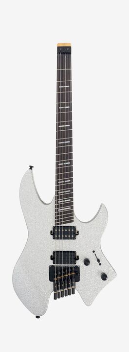 Guitarra Eléctrica Metal Sire Guitars X6 Headless 6 Silver Sparkle