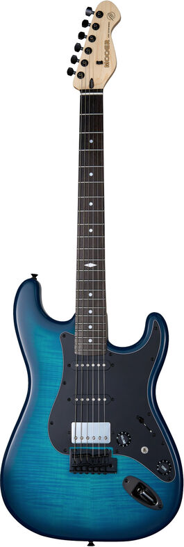 Guitarra Electrica Cuerpo Macizo Mooer Msc31 Pro Blue Burs