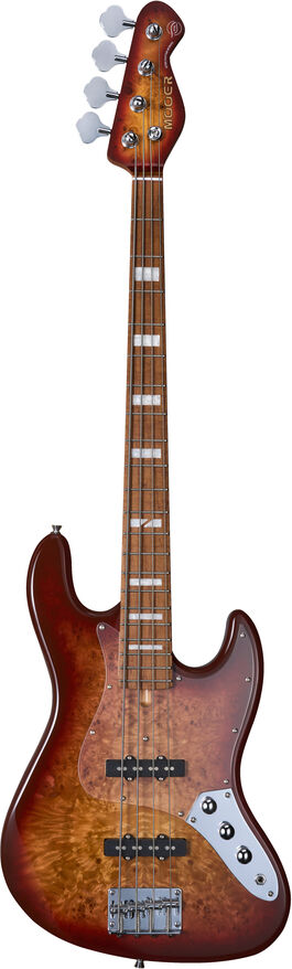 Bajo De 4 Cuerdas Mooer Mbj420 Rojo Burst