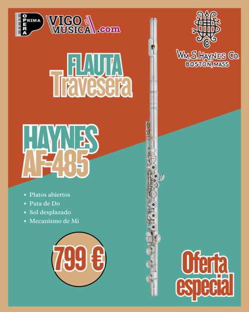 Flauta Haynes Amadeus AF485SE-CO