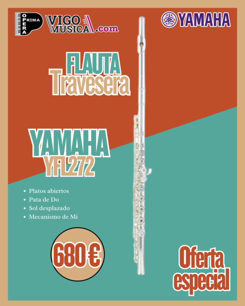 Flauta travesera Yamaha YFL 272