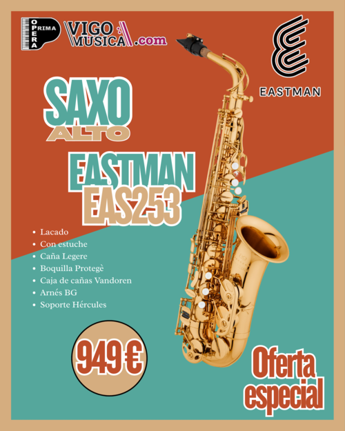 Saxofón Alto Eastman EAS253 Student