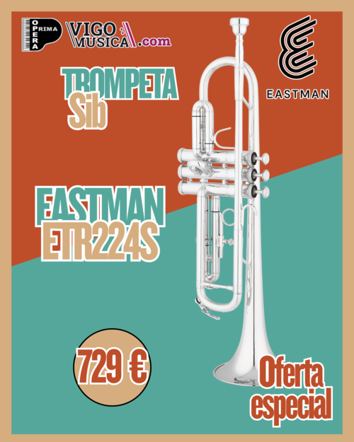 Trompeta Eastman ETR224S Plateada Student Sib