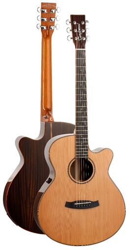 Guitarra Acústica Tanglewood Super Folk Cutaway Serie New Rosewood Smart