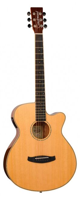 Guitarra Acústica Tanglewood Serie Roadster X Super Folk Cutaway Electrificada