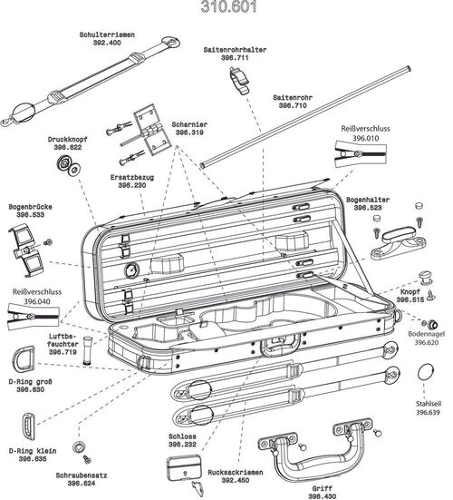 Recambio Funda de Repuesto Estuche Azul Violín Lutería Venezia