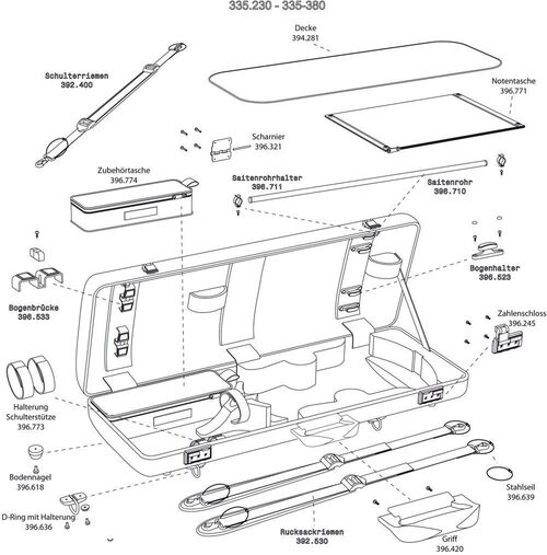 Recambio Estuche viola Idea 3.4 Bolsillo para accesorios GEWA