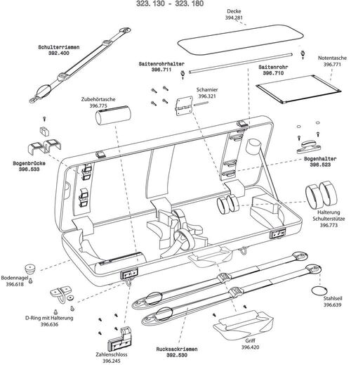 Recambio Bolsillo para Accesorios Estuche Violín Doble Idea 3.3 Recambio Bolsillo para Accesorios Estuche Violín Doble Idea 3.3