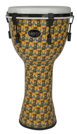 Djembé Liberty Series Mechanically Tuned 12 Abstract Kente