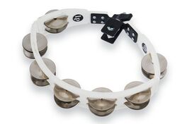 Panderetas Cyclops Montaje Sonajas de acero Blanco LP162 Latin Percussion