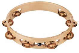 Panderetas Pro 10in Single Row Tambourin Bronce LP380A-BZ Latin Percussion