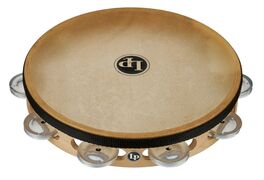 Panderetas Pro 10in Single Row with Head 10" Aluminio con cabeza LP383-AL Latin Percussion
