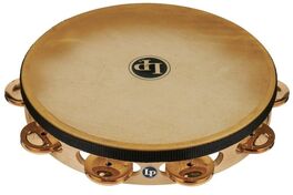 Panderetas Pro 10in Single Row with Head 10" Bronce con cabeza LP383-BZ Latin Percussion