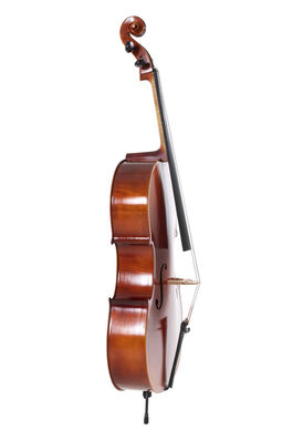 Cello Ideale 4/4 Montado con cordal Wittner con microafinadores incluye funda Arco de Massaranduba y cuerdas Larsen Aurora Gewa