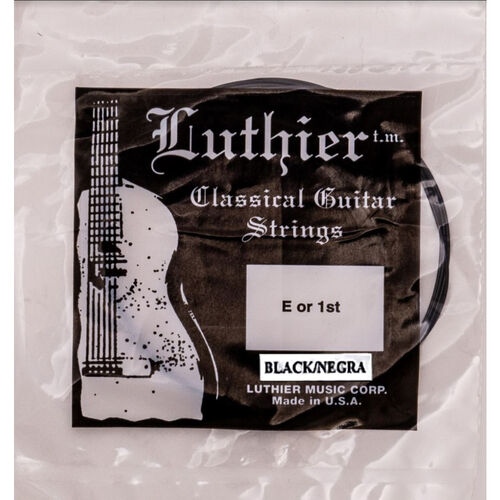 Cuerda 1ª Luthier Negra Clásica LU-01BK