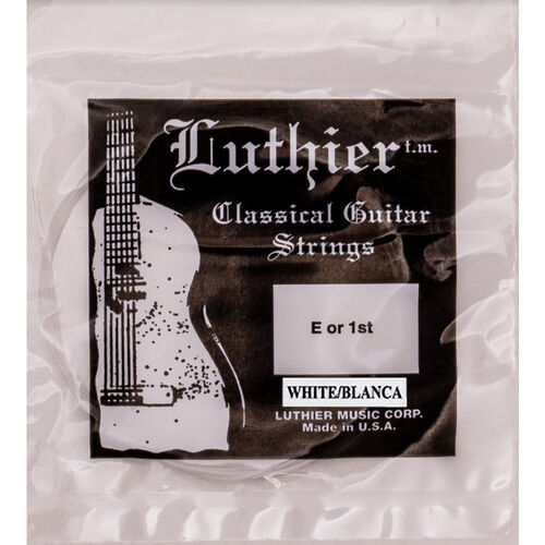 Cuerda 1ª Luthier Blanca Clásica LU-01WH