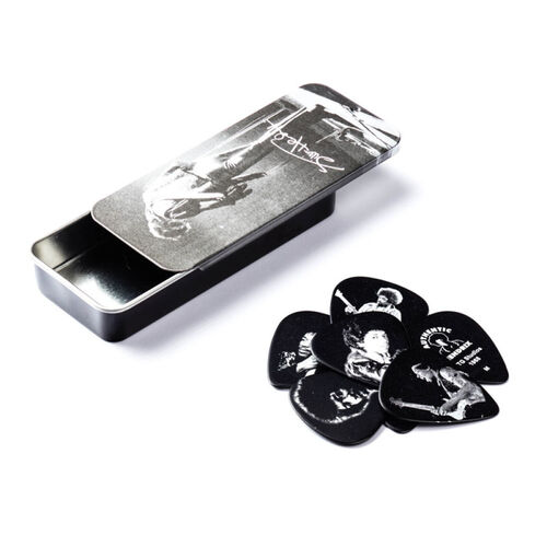 Lata 12 Púas Dunlop Hendrix Silver Portrait PTR-06M Lata 12 Púas Dunlop Hendrix Silver Portrait PTR-06M