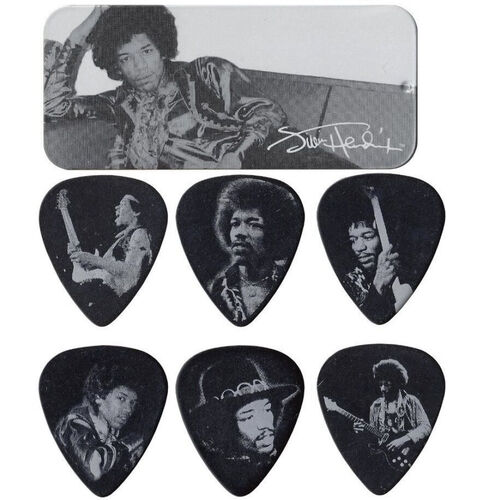 Lata 12 Púas Dunlop Hendrix Silver Portrait PTR-05H