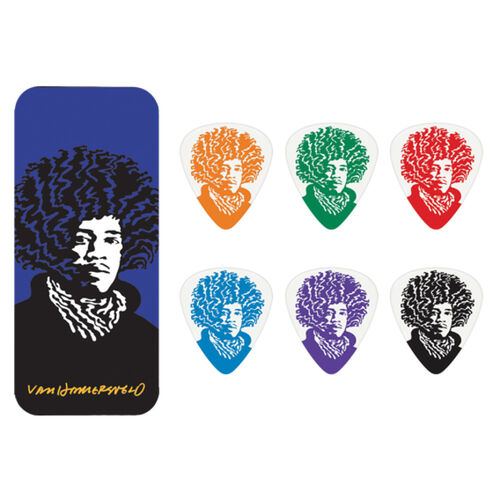 Lata 6 Púas Dunlop JVHPT-03M Hamersveld Jimi Hendrix Lata 6 Púas Dunlop JVHPT-03M Hamersveld Jimi Hendrix