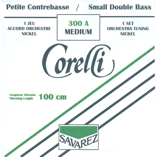 Juego Contrabajo Corelli 1/2 níquel Orchestra 300A