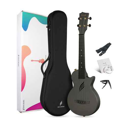 Ukelele Enya Nova-UE/BK Electrificado Negro
