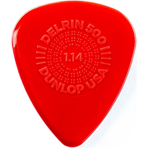 Bolsa 12 Púas Dunlop 450P-114 Prime Grip Delrin 500 1,14mm