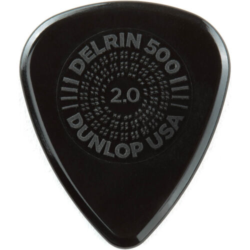 Bolsa 12 Púas Dunlop 450P-200 Prime Grip Delrin 500 2,00mm