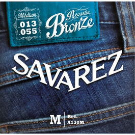 Juego Cuerdas Guitarra Acústica Savarez A130M Bronce 013-055
